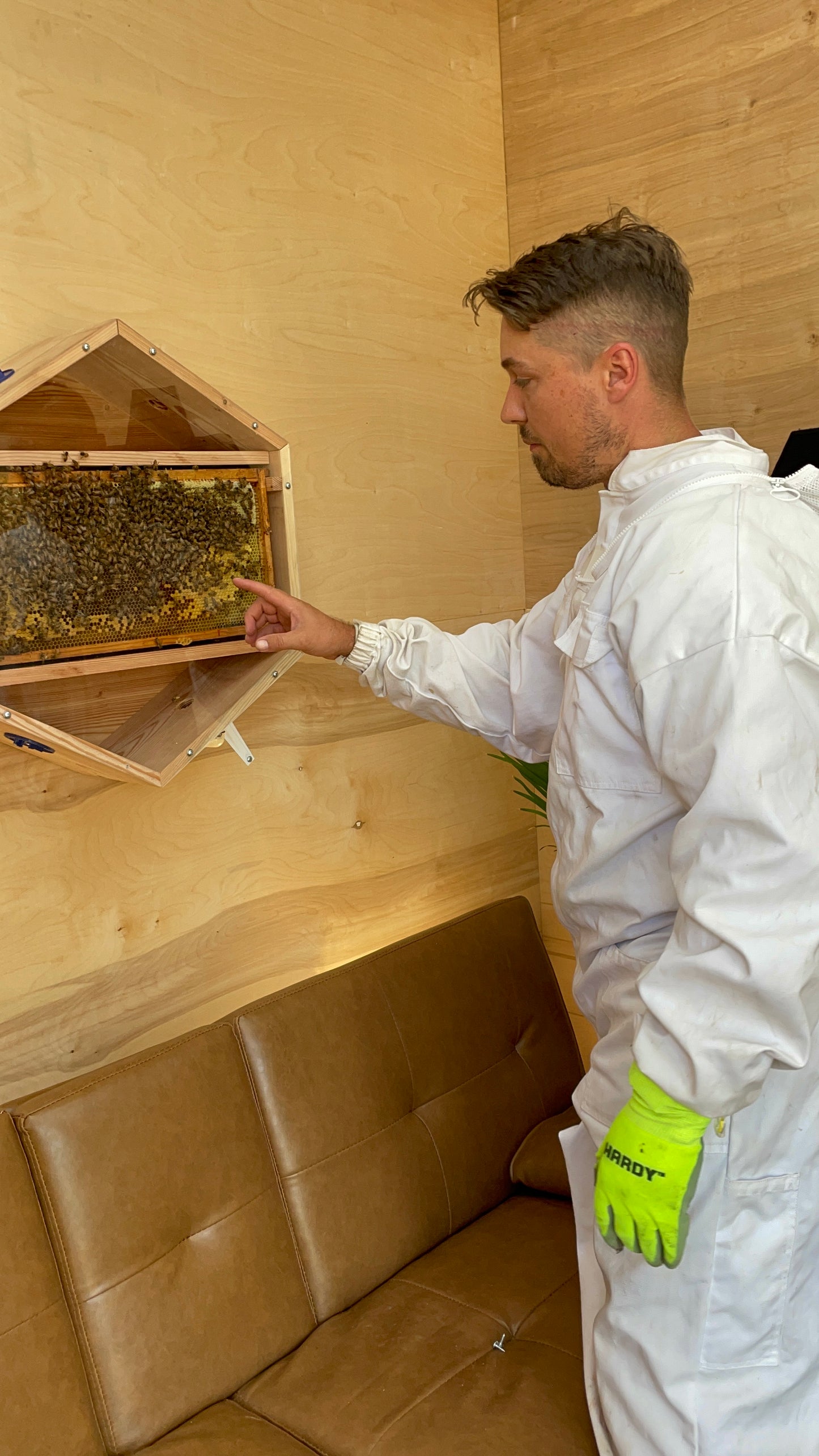 V3 Indoor Modular Observation Honeybee Hive Box w/ 5 frames (Triple)